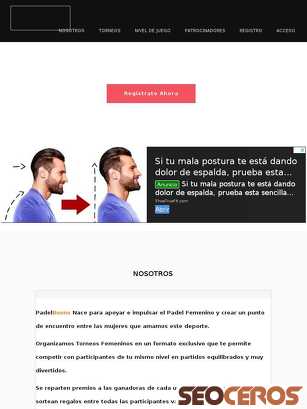 padelbueno.es tablet förhandsvisning