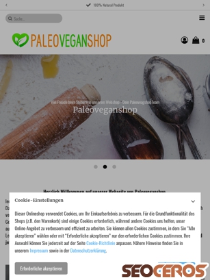 paleoveganshop.com tablet náhľad obrázku