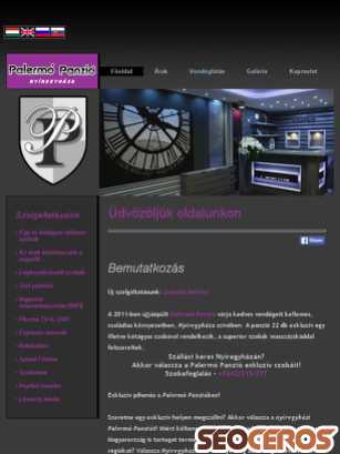 palermopanzio.com tablet előnézeti kép