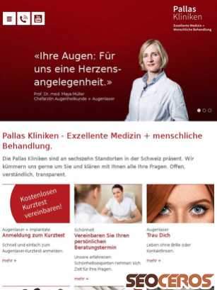 pallas-kliniken.ch tablet previzualizare