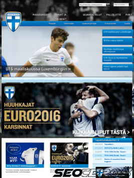 palloliitto.fi tablet preview