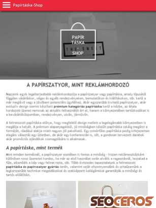 papirtaska-shop.hu tablet preview