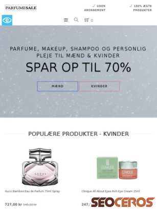 parfumesale.dk tablet preview