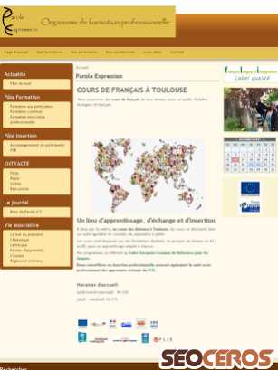 paroleexpression.fr tablet náhled obrázku