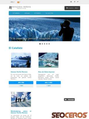 patagoniaremota.com.ar tablet förhandsvisning