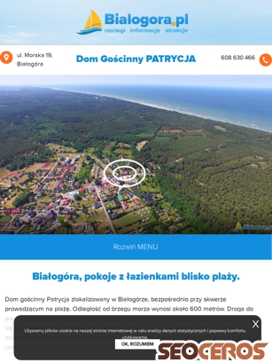 patrycjabialogora.pl tablet förhandsvisning