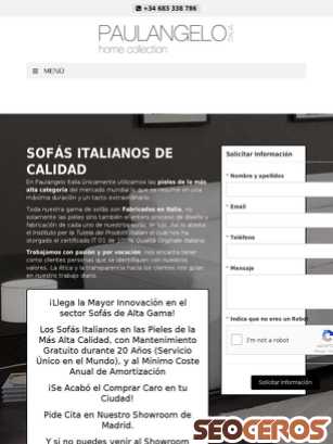 paulangeloitalia.es/landings tablet előnézeti kép