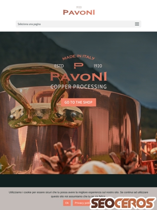 pavoni1920.com tablet obraz podglądowy