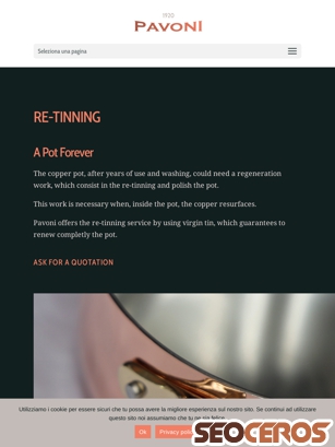 pavoni1920.com/copper-retinning tablet preview