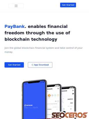 paybank.com tablet 미리보기