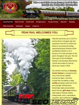 peakrail.co.uk tablet náhled obrázku