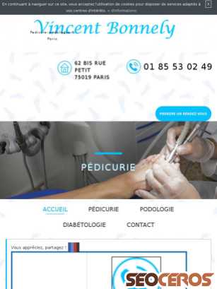 pedicure-podologue-bonnely.fr tablet preview
