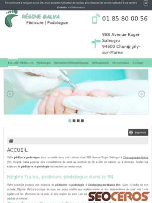 pedicure-podologue-galva.fr tablet preview
