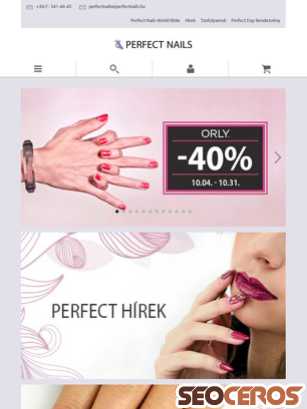 perfectnails.hu tablet preview