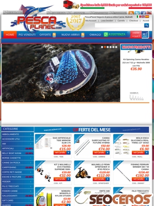 pescaplanet.com/shop tablet förhandsvisning