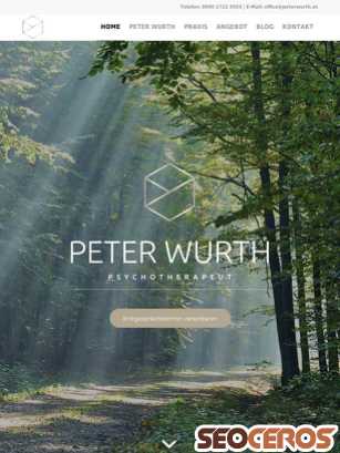 peterwurth.at tablet vista previa