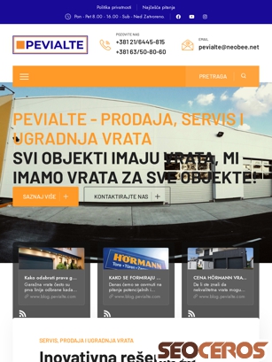 pevialte.com tablet Vorschau