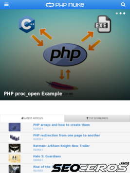 phpnuke.org tablet előnézeti kép