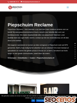 piepschuimreclame.nl tablet preview