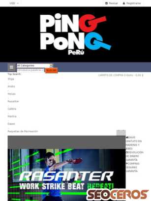 pingpongperu.com tablet preview
