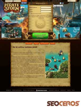 piratestorm.hu tablet előnézeti kép