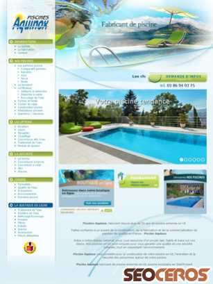 piscine-aquinox.com tablet Vista previa
