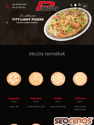 pizzaboypecs.hu tablet előnézeti kép