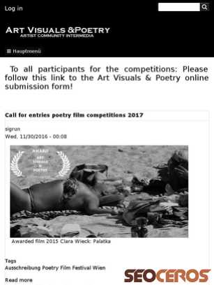 poetryfilm-vienna.com tablet preview