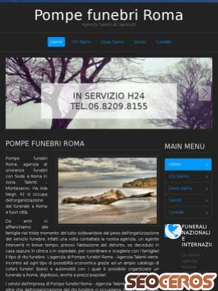 pompefunebri-roma.it tablet Vista previa
