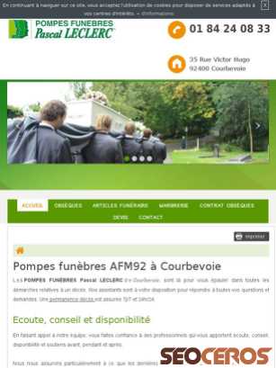 pompes-funebres-courbevoie.fr tablet náhled obrázku