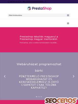 prestashop.hu tablet előnézeti kép