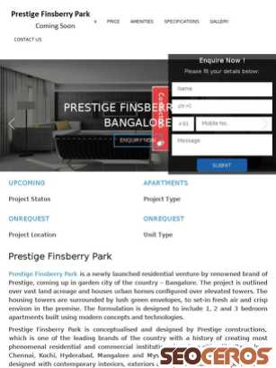prestigefinsberrypark.in tablet preview
