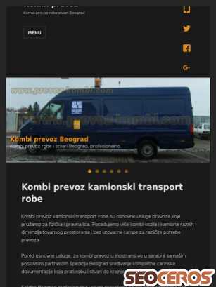 prevoz-kombi.com tablet obraz podglądowy