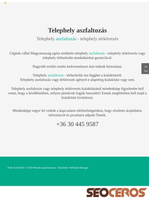 profiaszfalt.hu/telephely-aszfaltozas.html tablet náhled obrázku