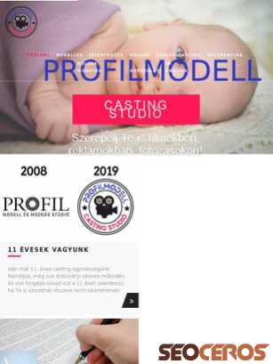 profilmodell.hu tablet förhandsvisning
