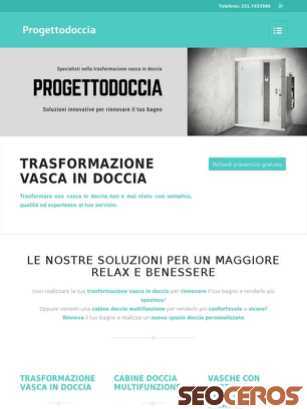 progettodoccia.it tablet anteprima