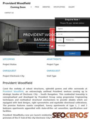 providentwoodfield.net.in tablet förhandsvisning