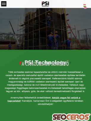 psi-technology.hu tablet förhandsvisning