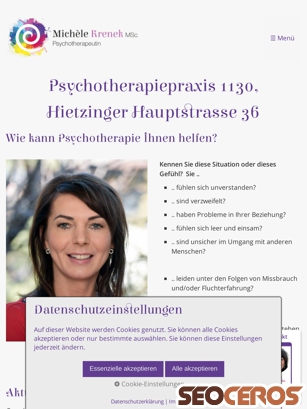 psychotherapie-krenek.at tablet Vorschau