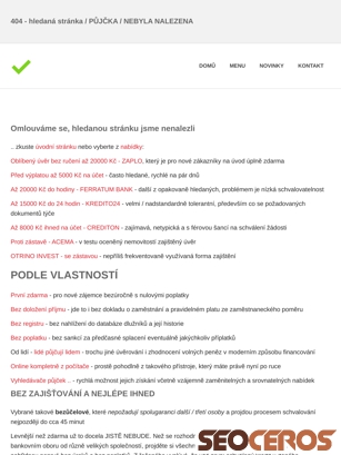 pujcka-bez-rucitele.cz/404-pujcka-bez-rucitele.html tablet náhľad obrázku