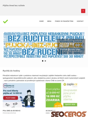 pujcka-bez-rucitele.cz/index.html tablet náhled obrázku
