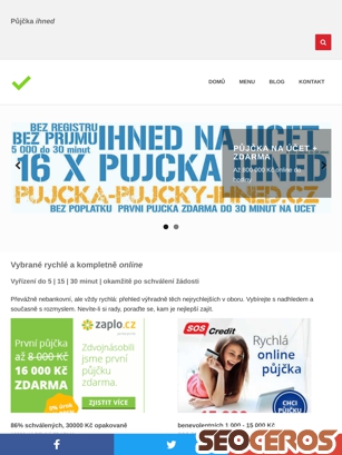 pujcka-pujcky-ihned.cz tablet előnézeti kép