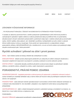 pujcka-pujcky-ihned.cz/kontakt.html tablet előnézeti kép