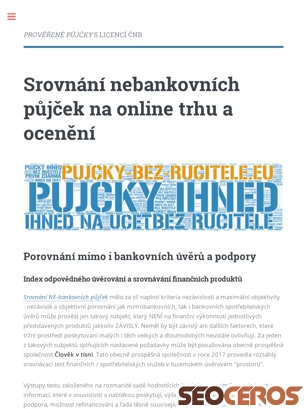 pujcky-bez-rucitele.eu/srovnani-pujcek-oceneni.html tablet náhled obrázku