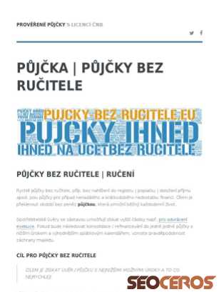 pujcky-bez-rucitele.eu/test.html tablet előnézeti kép