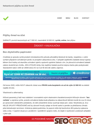 pujcky-nebankovni-ihned.cz/nebankovni-pujcka-ihned-na-ucet-credistar.html tablet Vista previa