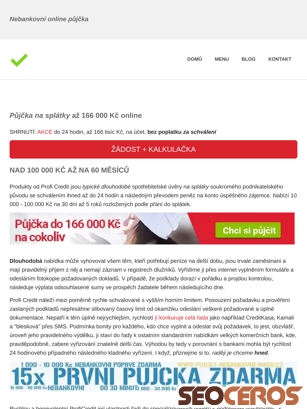 pujcky-nebankovni-ihned.cz/pujcka-proficredit.html tablet obraz podglądowy