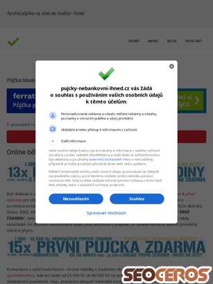 pujcky-nebankovni-ihned.cz/pujcky-ihned-ferr.html tablet náhled obrázku