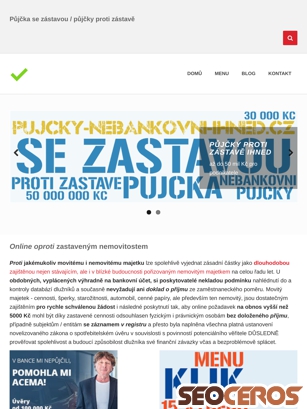 pujcky-nebankovni-ihned.cz/pujcky-se-zastavou.html tablet obraz podglądowy