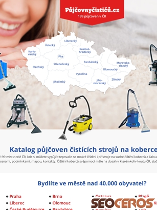 pujcovnycisticu.cz tablet förhandsvisning